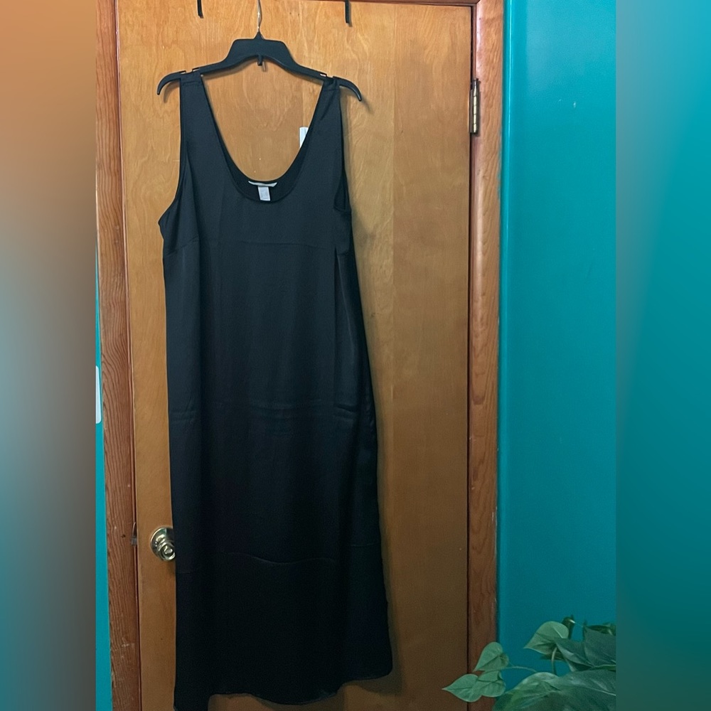 Black Maxi Satin Dress